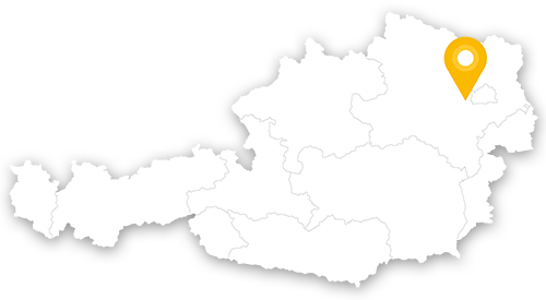 Österreichkarte: Laab im Walde befindet sich 19km westlich von Wien